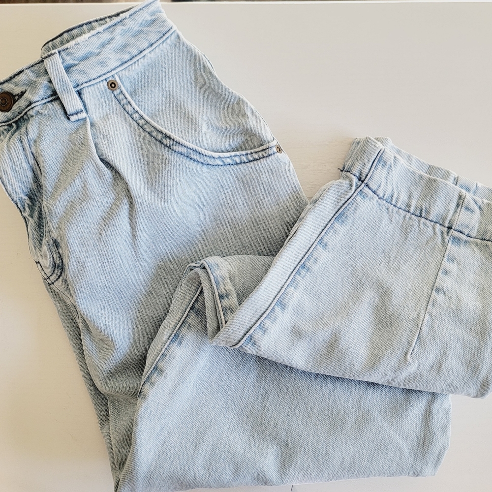 Gianni Bini High-waist Boyfriend Tapered Ankle-length Lightwash Jeans Sz 28